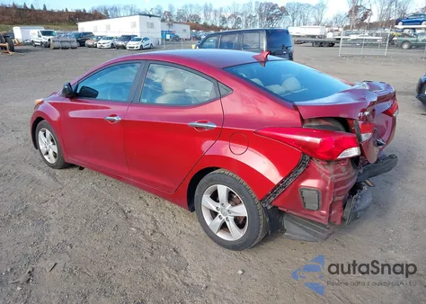 2013 Hyundai Elantra Gls from USA, damaged, VIN 5NPDH4AE0DH448324